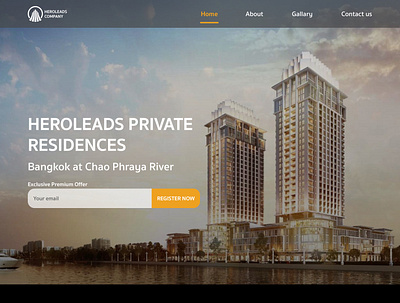 Real estate website ui