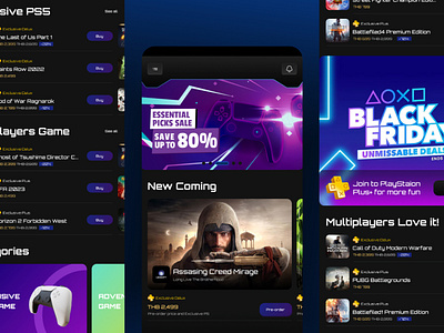 Redesign PS Store Application application design graphic design ui ux website