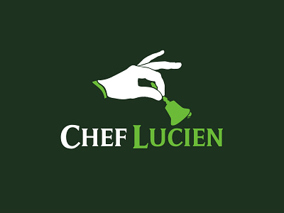 Chef Lucien logo rejected artistic direction branding design flat graphicdesign icon logo logotype typography vector