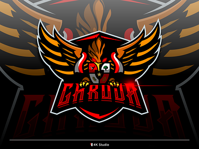 Garuda Mascot Logo by 4K Studio on Dribbble