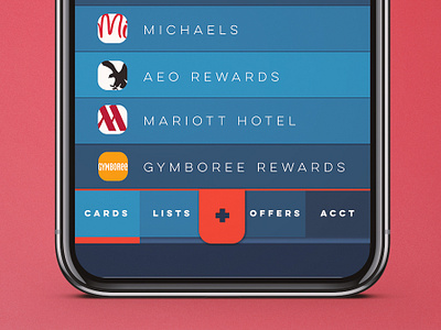 Navigation Mockup for list app