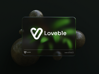 Loveble Iconic Logo 3d logo a letter logo branding clean logo design graphic design honesty logo icon icon design iconic logo letter logo logo logo mark love logo love symbol logo minimal logo symbolic logo typography v letter logo vector