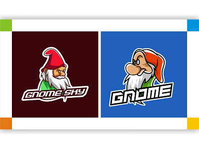 Gnome Logo Esport art cartoon design doodle dwarf emoticon emotion esports expression free funny gaming glasses gnome hand happy leprechaun man santa vector