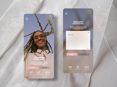 Dating UI app appdesign cleandesign dating app datingapp meetingapp minimaldesign softui ui uidesign uimobile