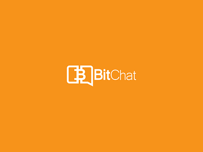 BitChat branding design flat logo mark minimal symbol