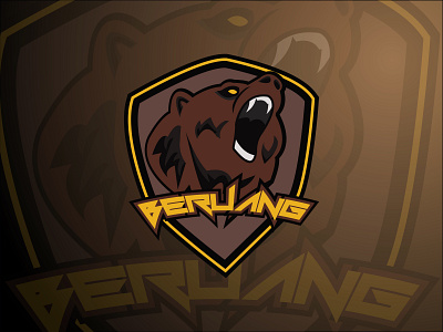 E sport Angry Bear branding design esport game icon illustration logo vector