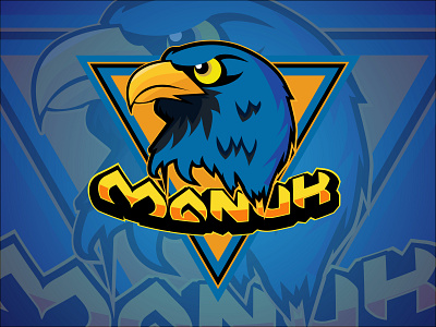 E sport eagle blue app blue branding design esport game icon illustration logo vector