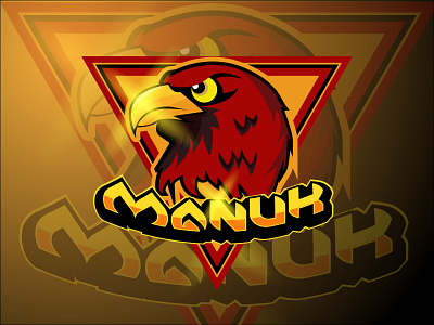 E sport eagle re branding design esport game icon illustration logo red vector