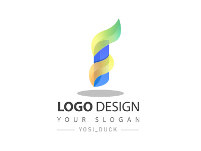 gradient logo letter i app branding colorful design gradient illustration logo modern typography vector