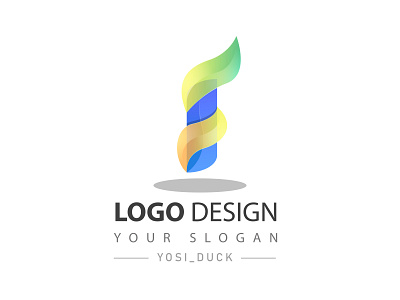 gradient logo letter i