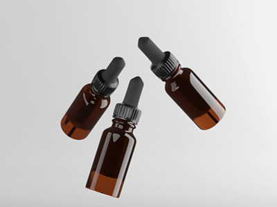 Levitating essential oil bottles made in Blender 3d 3d 3d art beauty blender3d blender3dart blendercycles branding content design minimal product product design visualization