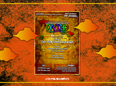 TWNP Poster Design (2011) anniversary annual highschoolevent posterdesign rainbow sman1yogyakarta teladan theatre