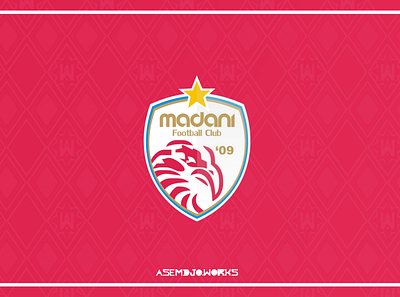 Madani FC Logo (2012) ball bird branding branding design crest design emblem football logo shield soccer vector