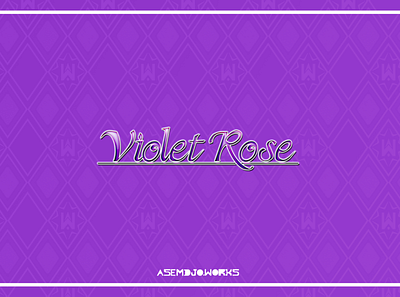 Violet Rose Title Logo (2014) branding design game logo logodesign rose rpgmaker violet
