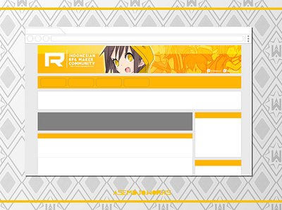 RPGMakerID Forum Header (2013) branding design game header design logo rpgmakerid ui ux vector