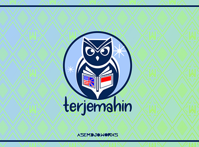 Terjemahin Logo Design (2019) book branding design english indonesian logo logodesign owl translator vector