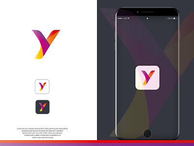 Letter y abstract logo icon