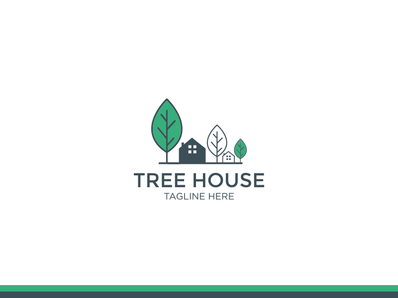 Tree house logo template by mdSohel on Dribbble