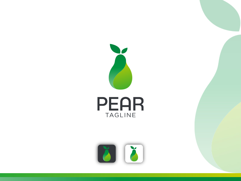 Pear Simple Mascot Logo Design #294973 - TemplateMonster