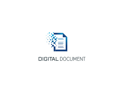 Digital Document Logo Icon