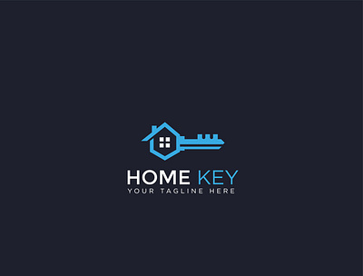Home Key Logo Template branding business colorful design home home key house key house key logo icon key logo