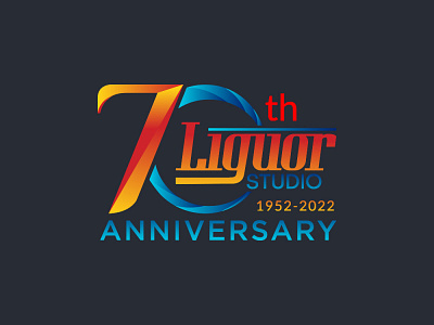 70th Anniversary logo design