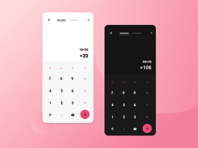 day 4; Calculator 004 calculator calculator ui daily 100 challenge dailyui day004 design ui ux