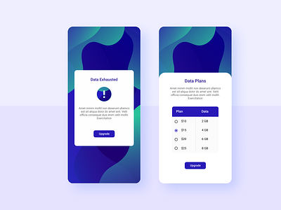 Day 11: Flash message 011 bill pay daily 100 challenge dailyui data plan day011 design dribbble mobileui network provider app recharge recharge app ui upgrade ux
