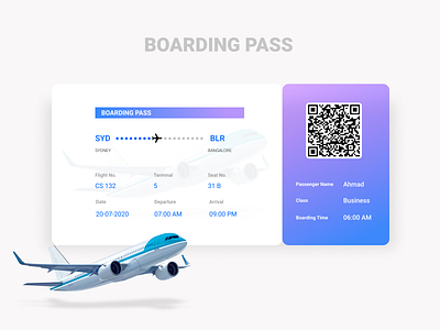 Day 24: Boarding Pass 024 boarding pass daily 100 challenge dailyui day024 figma flight boarding pass flight booking mobile app design mobile ui ui ux