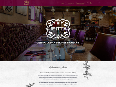 Jeitta - Labanese Restaurant - WordPress Website css3 digital design digital designer graphic design web design web design agency web design and development web design company web designer web developer