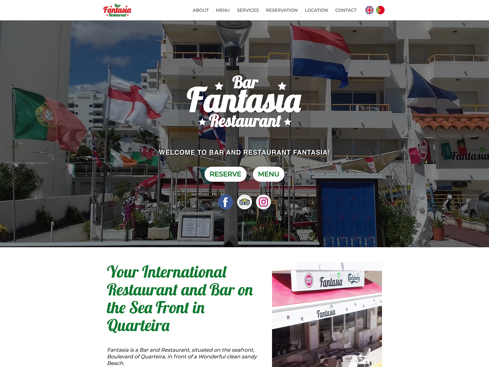 Fantasia Bar Restaurant WordPress Build by Nathan da Silva on