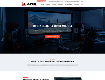 Apex Audio and Video - WordPress Website Build digital design digital designer graphic design logo design web design web design agency web design and development web design company web designer web developer