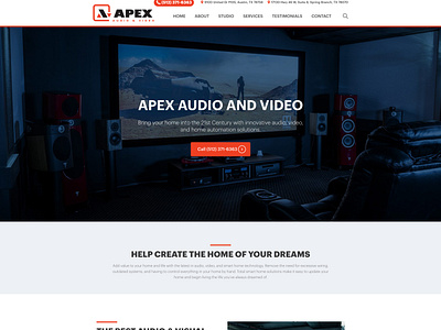 Apex Audio and Video - WordPress Website Build