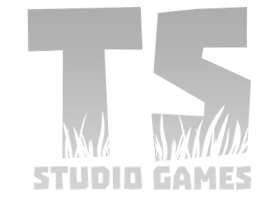 TS Studio Games logo branding dark grey design game grey herb icon light gradient light grey logo shadow studio text ts ts studio game typography