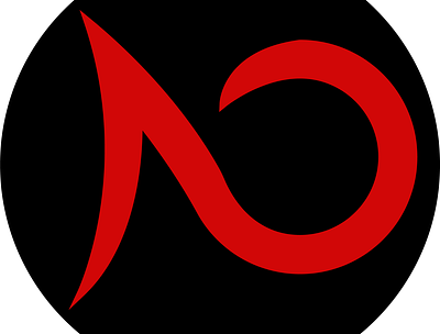 N logo black background curve letter letter n logo logotype mark monogram n red spike symbol typography