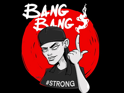 BreakGirl art bangbang branding breakdance ch character dance design hiphop illustration logo