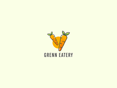 Grenn Eatery app branding clean design flat graphic design illustration logo minimal typography vector