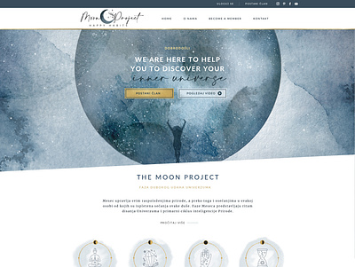 Moon Project graphic design logo