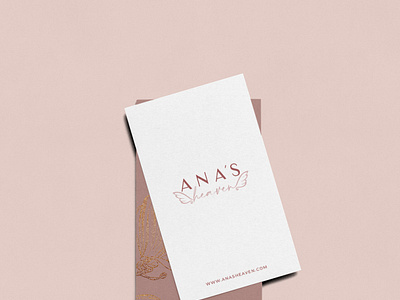 Anas heaven logo and business card