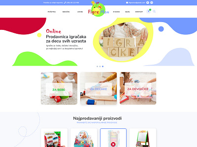 Kids Toy Store branding graphic design web design