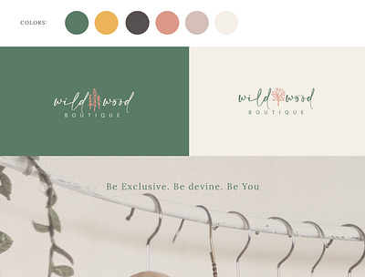 Wild Wood logo and website design branding graphic design illustration logo web design