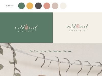 Wild Wood logo and website design