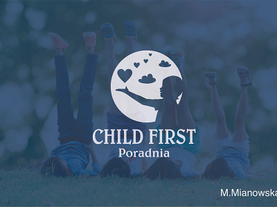 Child First branding flat logo vector