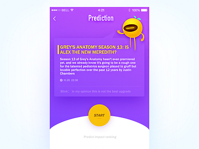 Prediction page