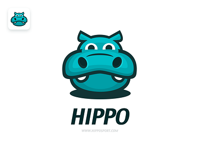 Hippo sport hippo icon image logo movement sport