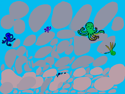 Octopus illustraion illustration ipad pro kids art kids draw photoshop