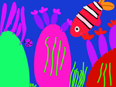 Corals ipad pro kids art kids draw