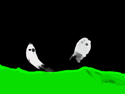 Ghosts illustration ipad pro kids art kids draw