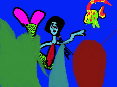 Underwater illustraion illustration ipad pro kids art kids draw