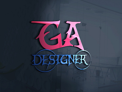 GA designer 1 design designer flat icon logo logo design logo design branding minimal photoshop